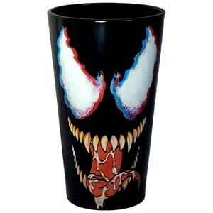 Marvel Venom Black Out Pint Glass Symbiote Spiderman Antihero Collectible Cup